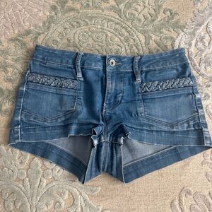 Bullhead Blue Denim Shorts